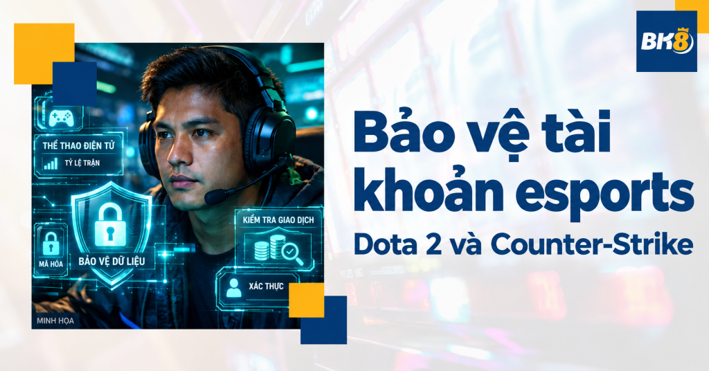 Bảo vệ tài khoản và giao dịch khi tìm hiểu cá cược Dota 2, Counter-Strike