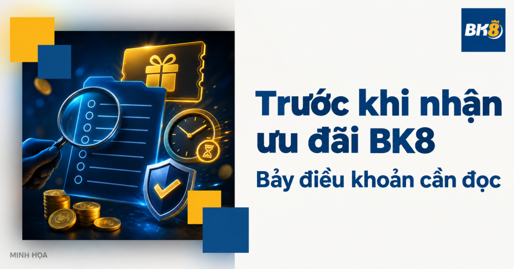 Trước khi nhận ưu đãi BK8: Bảy điều khoản cần đọc