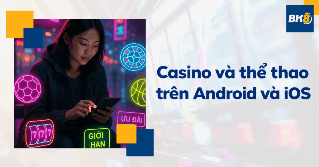 Casino và thể thao trên Android, iOS: Trò chơi và tiêu chí ứng dụng