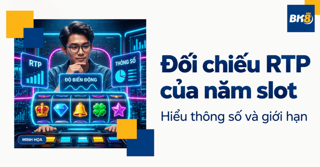 RTP của năm slot được nhắc trên BK8: Cách đối chiếu thông số