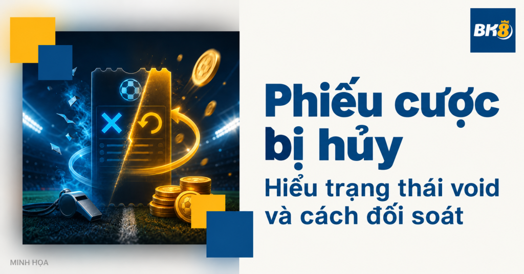 Phiếu cược thể thao bị hủy: Hiểu trạng thái void và cách đối soát