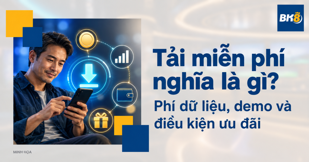 Tải BK8 miễn phí nghĩa là gì? Phân biệt phí tải, demo và ưu đãi