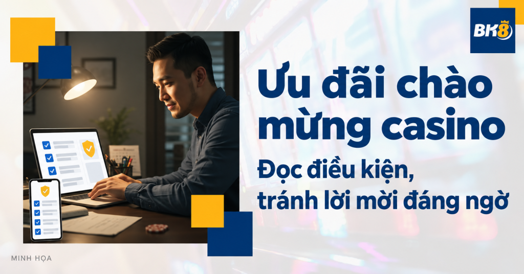 Ưu đãi chào mừng casino: Đọc điều kiện và tránh lời mời đáng ngờ