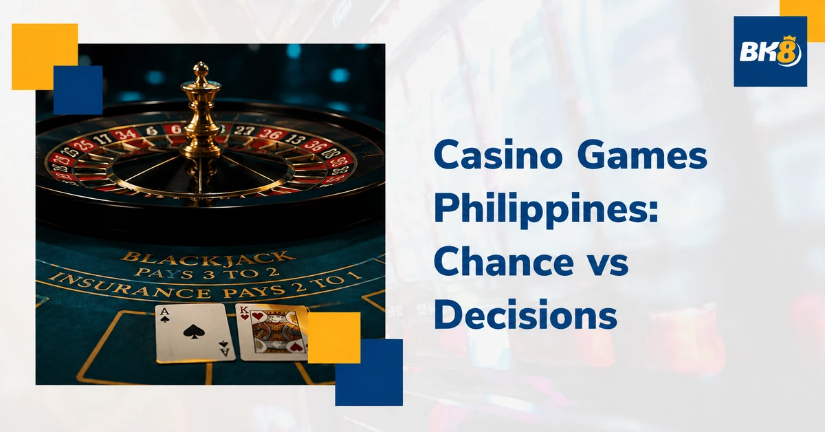 Casino Games Philippines Explained: Chance-Based vs Decision-Based Games